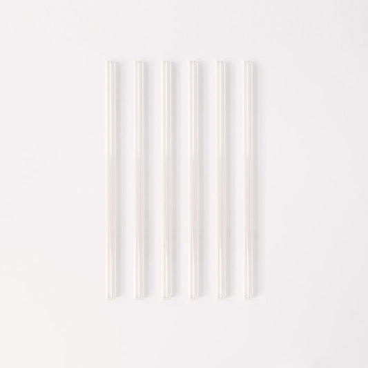 Wide 10" Glass Straw Set - Air