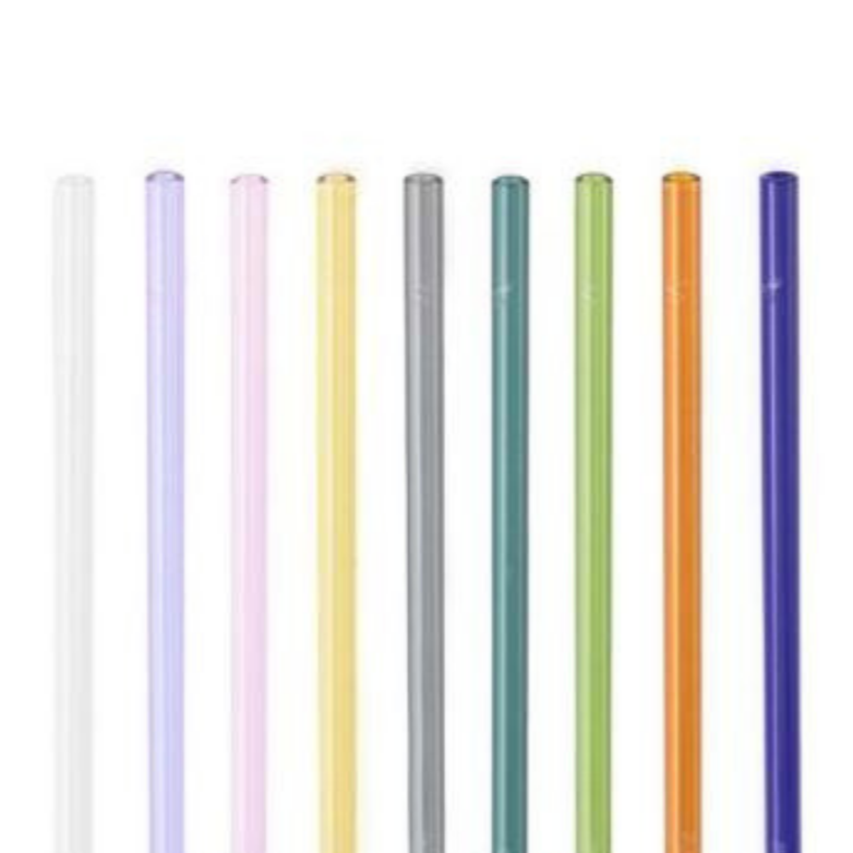 Single Straight Glass Straw