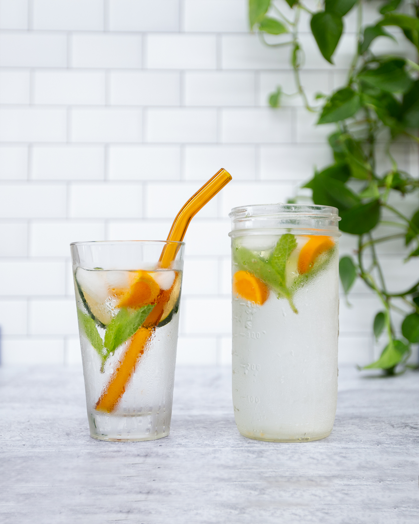 Single Wide Glass Straw
