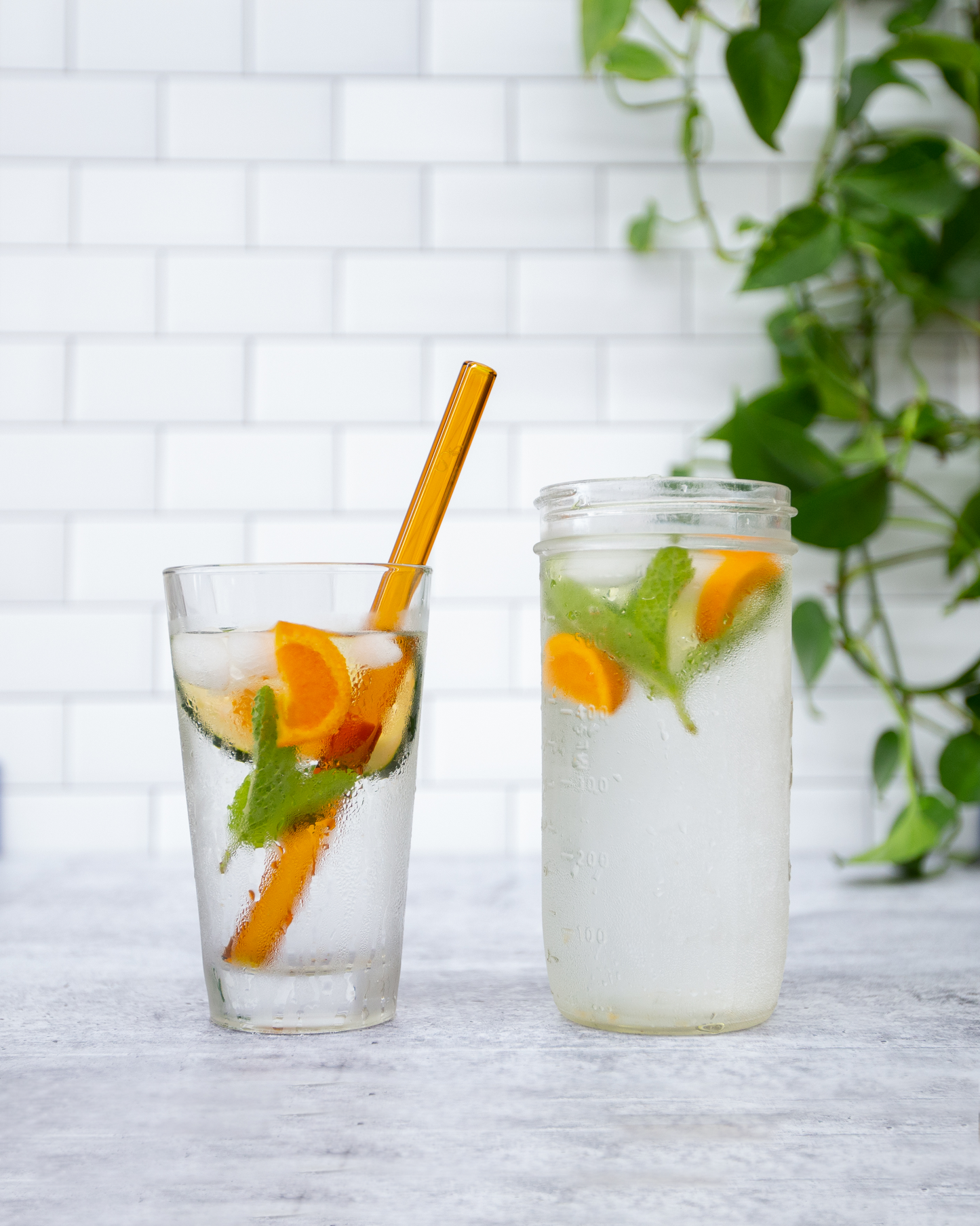 Single Wide Glass Straw