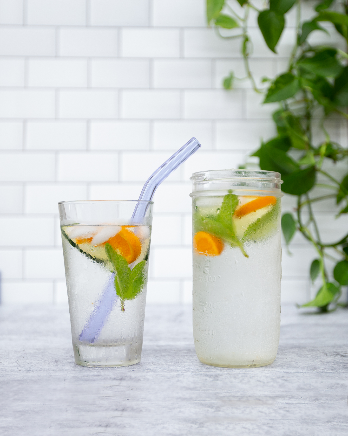Single Wide Glass Straw