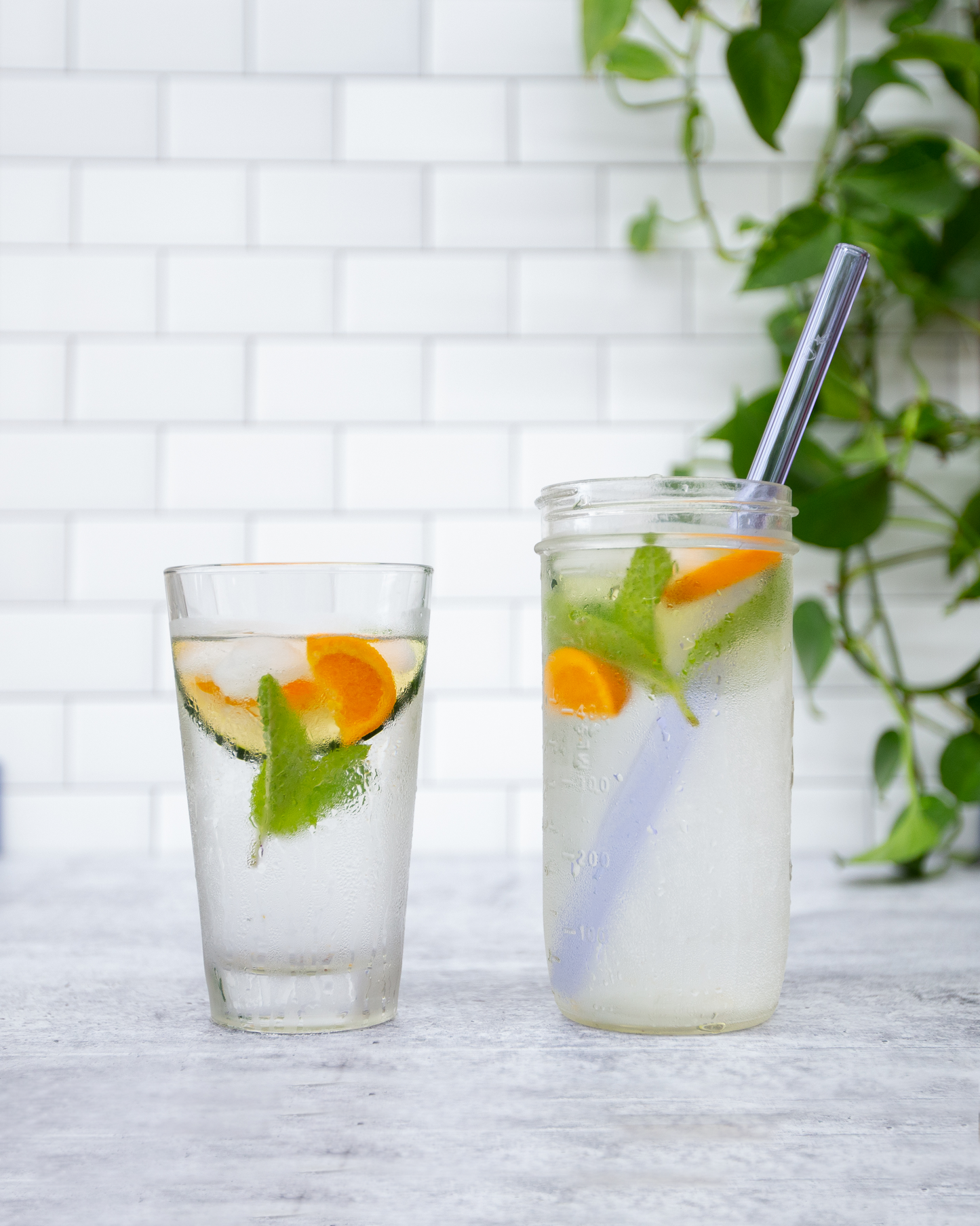Single Wide Glass Straw