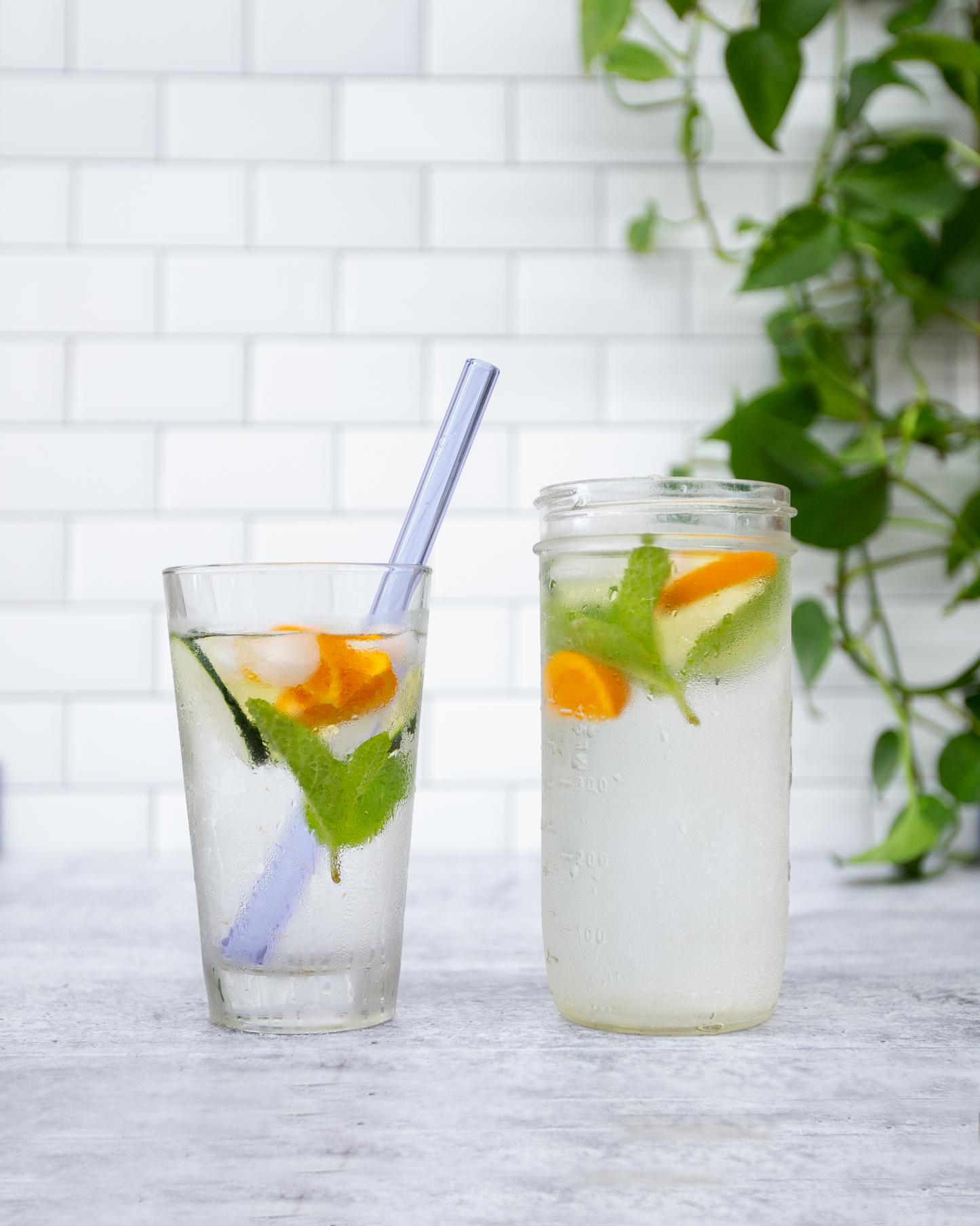 Single Wide Glass Straw