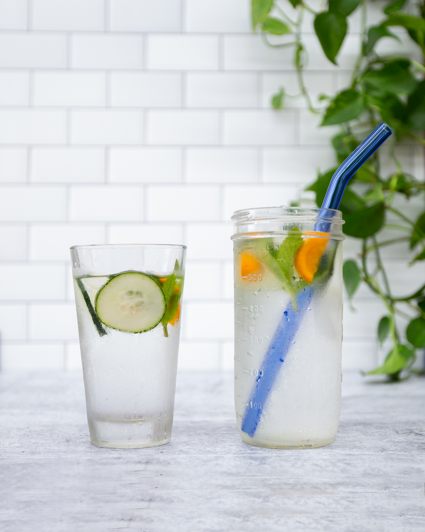 Single Wide Glass Straw