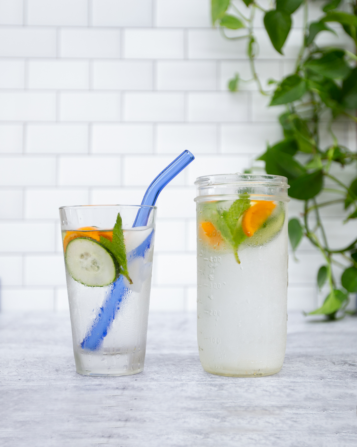 Single Wide Glass Straw