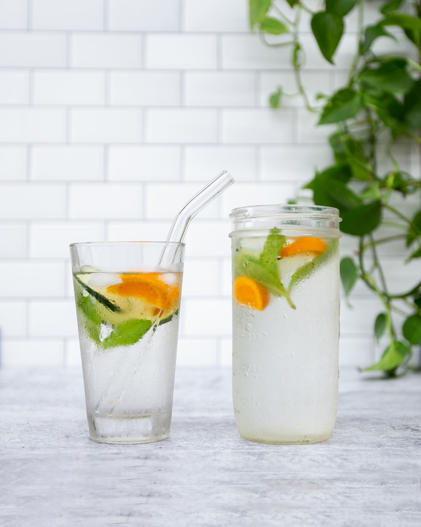 Single Wide Glass Straw