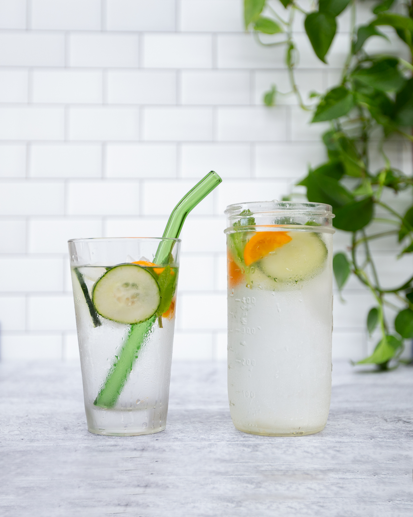 Single Wide Glass Straw