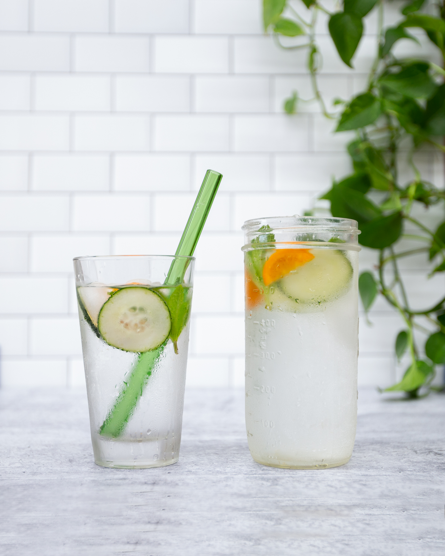 Single Wide Glass Straw