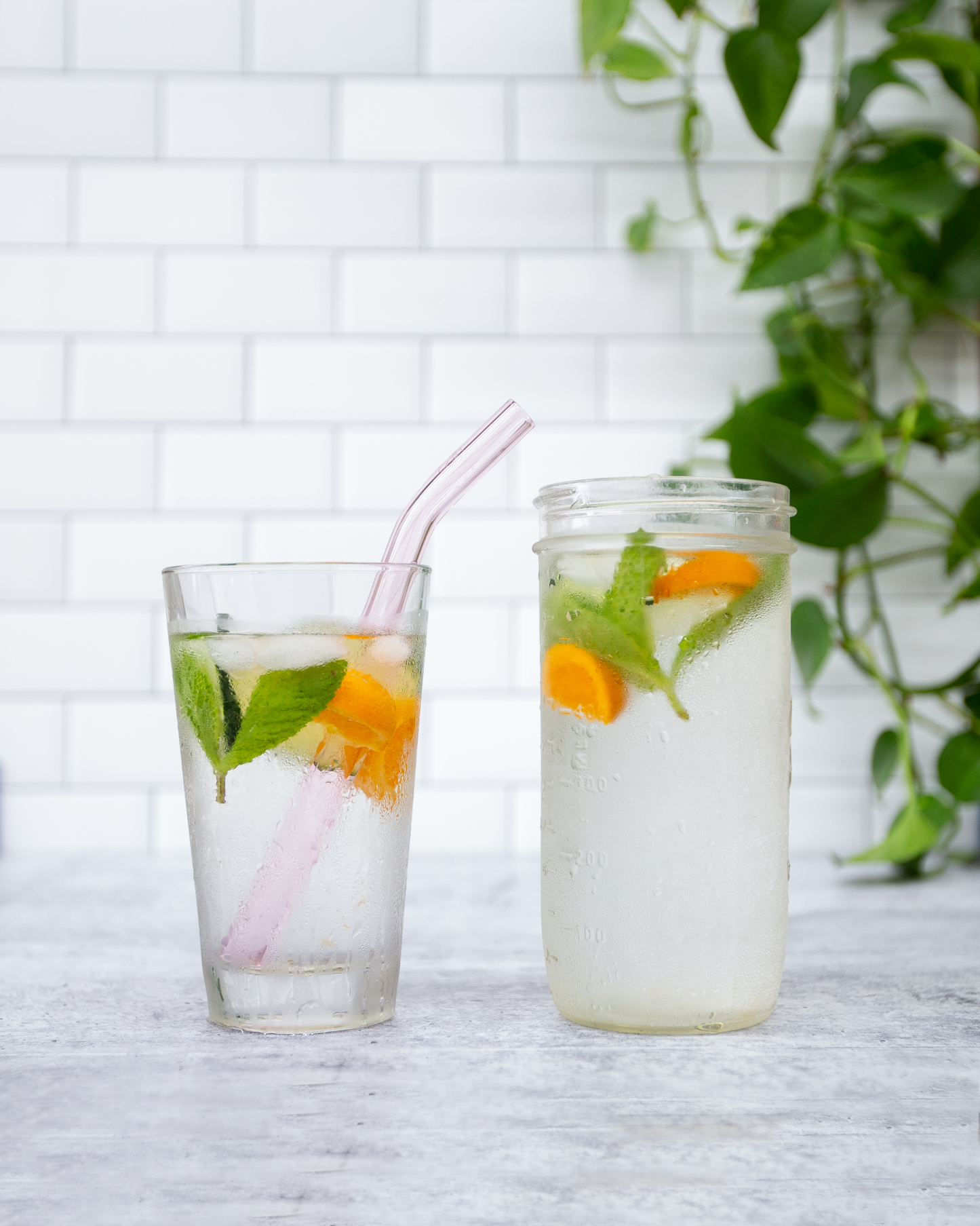 Single Wide Glass Straw