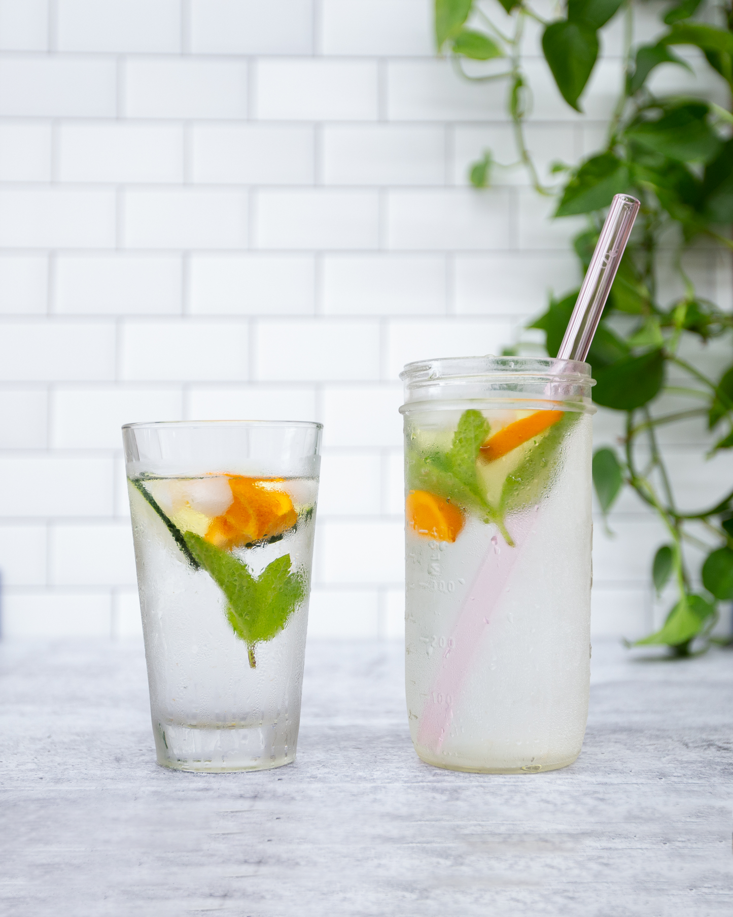 Single Wide Glass Straw