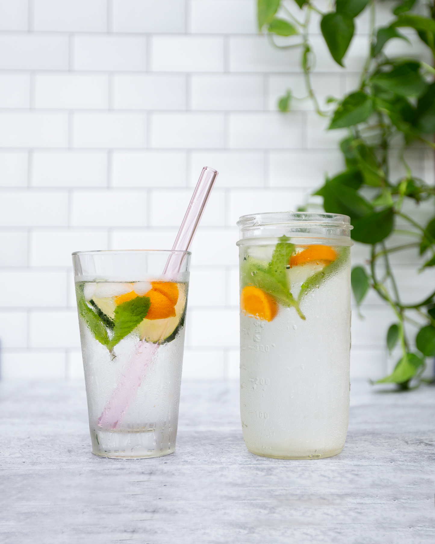 Single Wide Glass Straw
