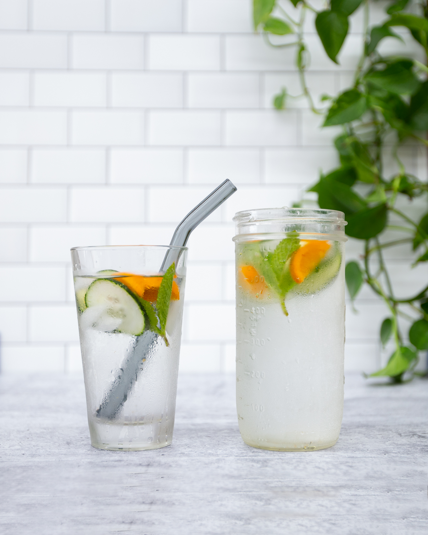Single Wide Glass Straw