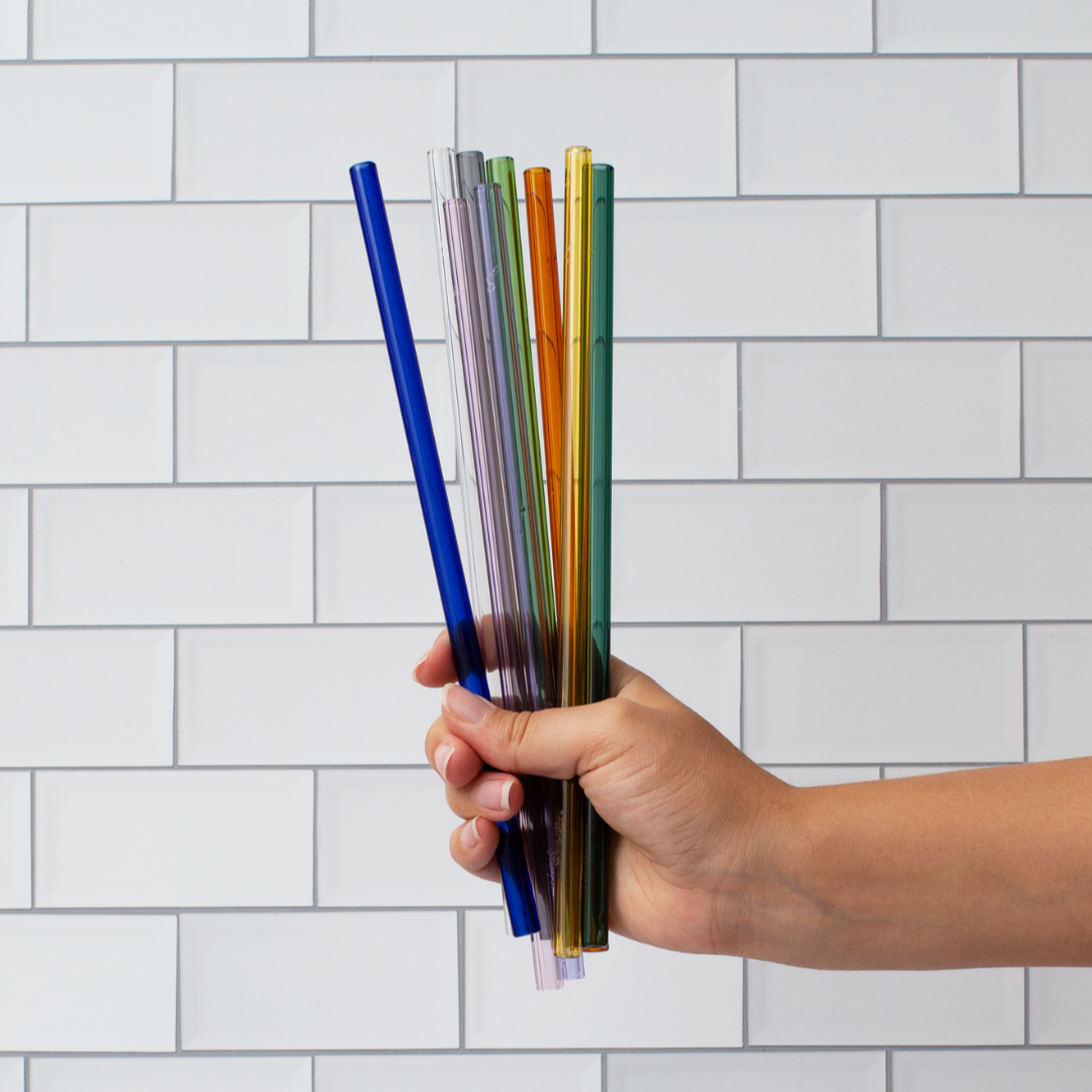 Single Straight Glass Straw