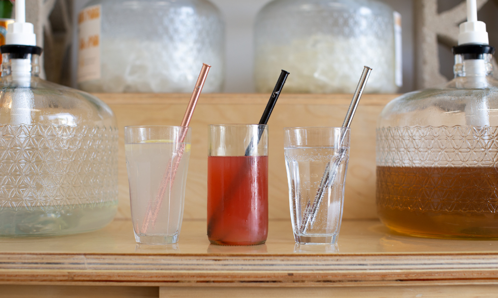 Reusable Utensil Kit-Adults - Classic 8 Straight Glass Straw + Brush–  Simply Straws