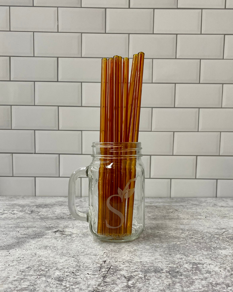 SKINNY SINGLE GLASS STRAW - COFFEE, TEA, WINE, COCKTAILS– Simply Straws