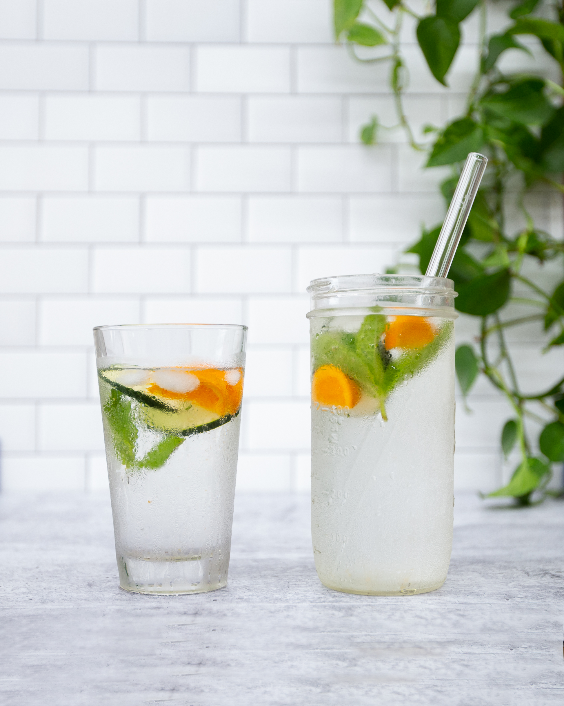 Single Wide Glass Straw Clear 10"