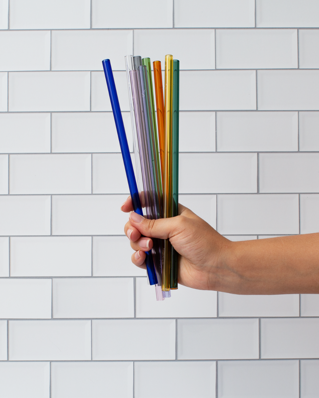 glass straws - single (with cleaning brush)